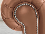 Polly 4 Seat Chesterfield Sofa In Espresso Lux Leather