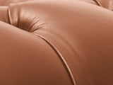 Polly 4 Seat Chesterfield Sofa In Espresso Lux Leather