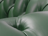 Polly 4 Seat Chesterfield Sofa In Forest Lux Leather