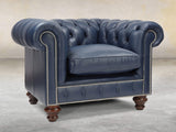 Polly Chesterfield Chair In Oxford Lux Leather