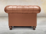 Polly Chesterfield Snuggler In Espresso Lux Leather