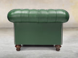 Polly Chesterfield Snuggler In Forest Lux Leather