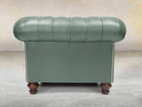 Polly Chesterfield Snuggler In Lagoon Lux Leather