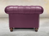Polly Chesterfield Snuggler In Plum Lux Leather