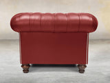 Polly Chesterfield Snuggler In Red Lux Leather