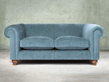 Tillie 2 Seat Chesterfield Sofa In Atlantic Funky Cord