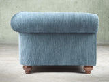 Tillie 2 Seat Chesterfield Sofa In Atlantic Funky Cord