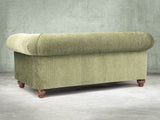 Tillie 2 Seat Chesterfield Sofa In Moss Funky Cord