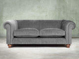Tillie 3 Seat Chesterfield Sofa In Slate Funky Cord