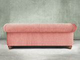 Tillie 4 Seat Chesterfield Sofa In Coral Funky Cord