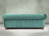 Tillie 4 Seat Chesterfield Sofa In Emerald Funky Cord