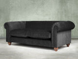 Tillie 4 Seat Chesterfield Sofa In Jet Funky Cord