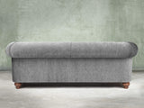 Tillie 4 Seat Chesterfield Sofa In Slate Funky Cord