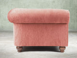 Tillie Bigger 3 Seat Chesterfield Sofa In Coral Funky Cord