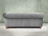 Tillie Bigger 3 Seat Chesterfield Sofa In Slate Funky Cord