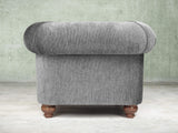 Tillie Chesterfield Chair In Slate Funky Cord