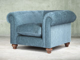 Tillie Chesterfield Snuggler In Atlantic Funky Cord