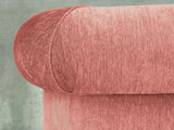 Tillie Snug 2 Seat Chesterfield Sofa In Coral Funky Cord
