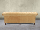 Wilbur 4 Seat Chesterfield Sofa In Bone Classic Leather