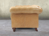 Wilbur 4 Seat Chesterfield Sofa In Bone Classic Leather
