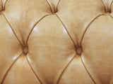 Wilbur 4 Seat Chesterfield Sofa In Bone Classic Leather