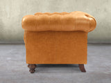 Wilbur 4 Seat Chesterfield Sofa In Toffee Classic Leather
