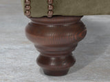 Wilbur Chesterfield Chair In Seaweed Classic Leather