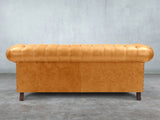 Winston 3 Seat Chesterfield Sofa In Toffee Classic Leather