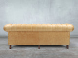 Winston 4 Seat Chesterfield Sofa In Bone Classic Leather