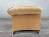 Winston 4 Seat Chesterfield Sofa In Bone Classic Leather