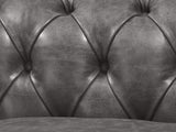 Winston 4 Seat Chesterfield Sofa In Lead Classic Leather