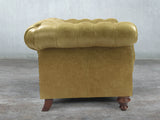 Winston 4 Seat Chesterfield Sofa In Sage Classic Leather