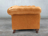 Winston 4 Seat Chesterfield Sofa In Toffee Classic Leather