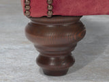 Winston Chesterfield Chair In Crimson Classic Leather