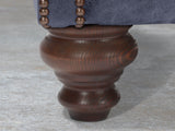 Winston Chesterfield Chair In Navy Classic Leather