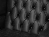 Albert Wing Chair In Black Classic Leather