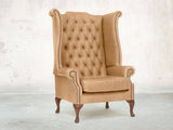 Albert Wing Chair In Bone Classic Leather