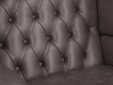 Albert Wing Chair In Lead Classic Leather