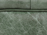 Arthur Chesterfield Footstool In Green Vintage Leather
