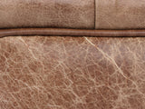 Arthur Chesterfield Footstool In Hickory Vintage Leather