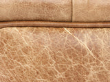 Arthur Chesterfield Footstool In Tan Vintage Leather