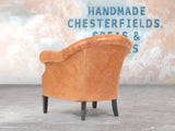 Chesterfield Tub Chair in Tan Classic Leather (Display Model)