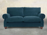 Hetty 2 Seat Sofa In Blue Lush Velvet