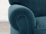 Hetty 2 Seat Sofa In Blue Lush Velvet