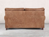 Hetty 2 Seat Sofa In Brown Vintage Leather