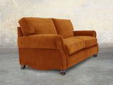 Hetty 2 Seat Sofa In Burnt Orange Lush Velvet