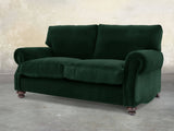 Hetty 2 Seat Sofa In Dark Green Lush Velvet