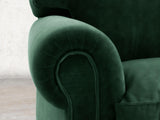 Hetty 2 Seat Sofa In Dark Green Lush Velvet