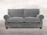 Hetty 2 Seat Sofa In Dove Vintage Velvet