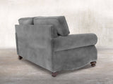Hetty 2 Seat Sofa In Dove Vintage Velvet